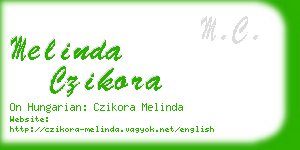 melinda czikora business card